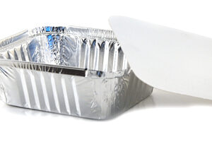 Vaschette d'alluminio con coperchio