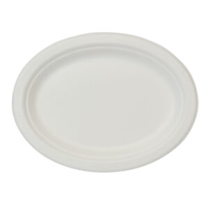 Piatti bio in polpa di cellulosa ovali